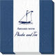 Navy Bandol Stripe Caspari Napkins Image 5 of 6